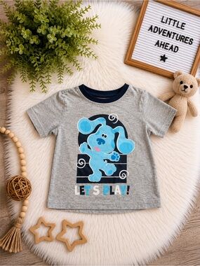 Gray Toddler Tee with Blues Clues "Let's Play!"